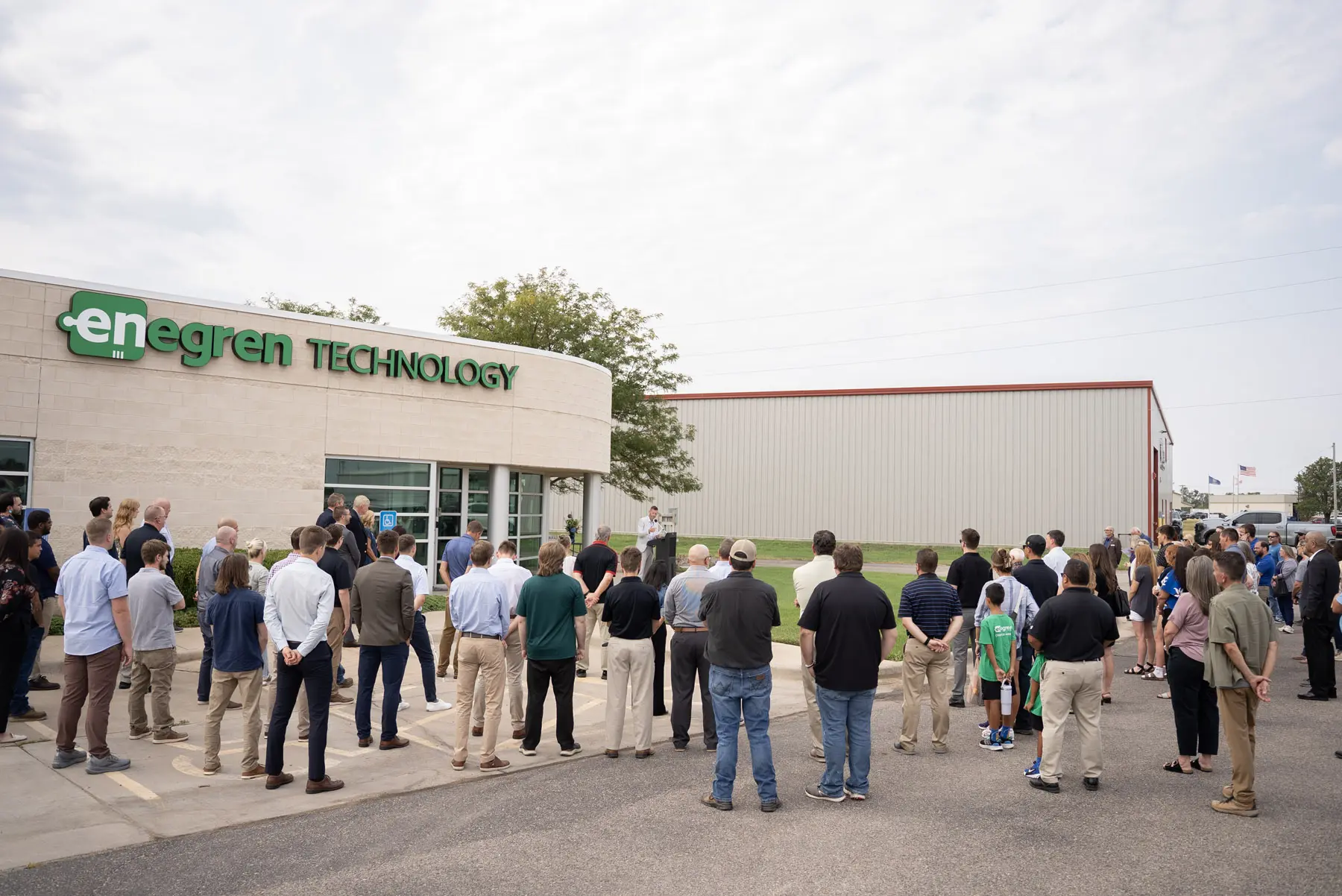 Enegren ribbon cutting event