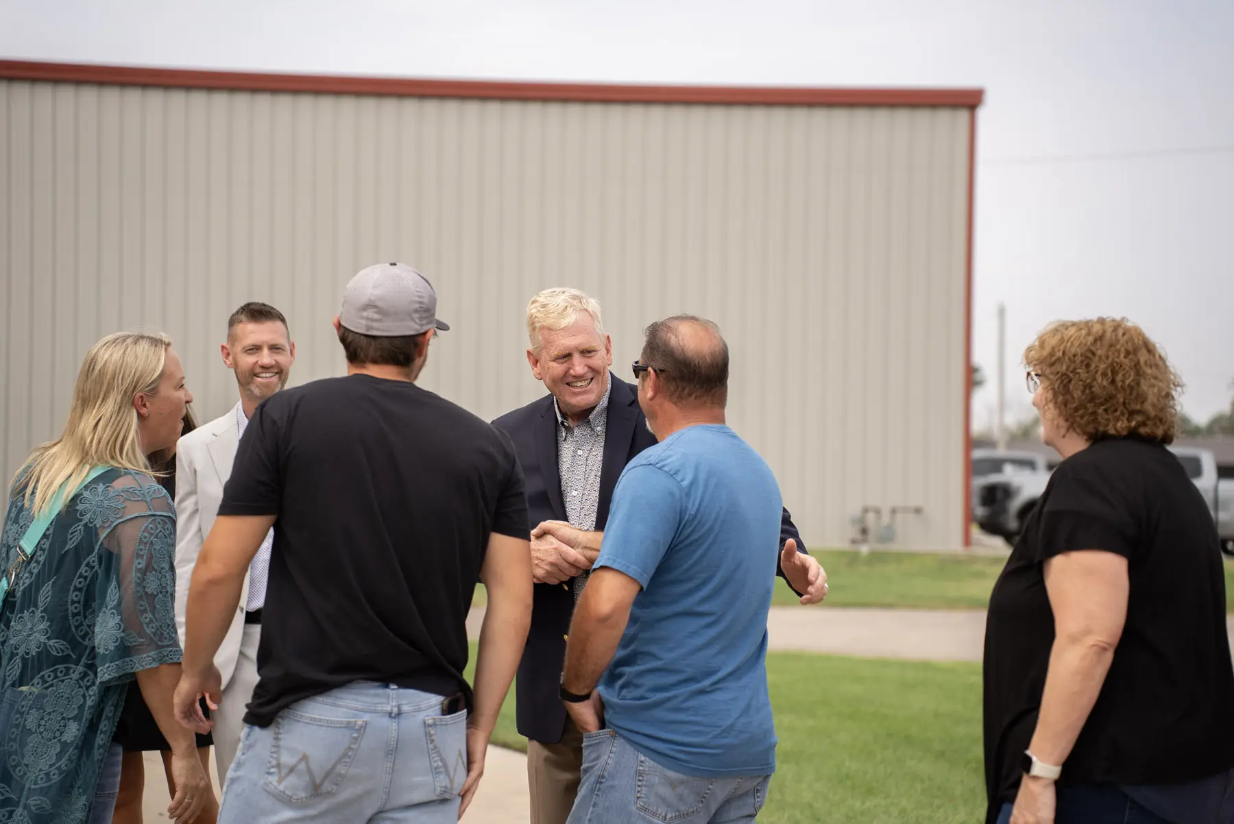 Danny Enegren and Martin Enegren greeting guests