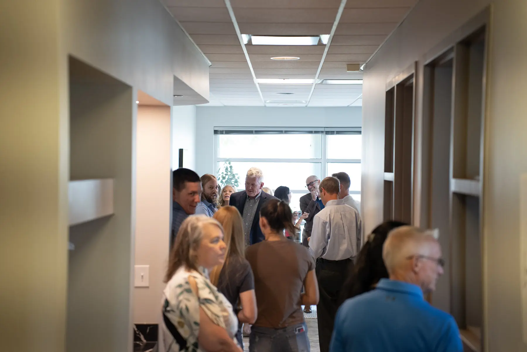 Guests attending Enegren ribbon cutting